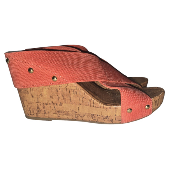 Women's Montego Bay Club TALLY Coral Wedges Size 8.5 - Picture 4 of 9
